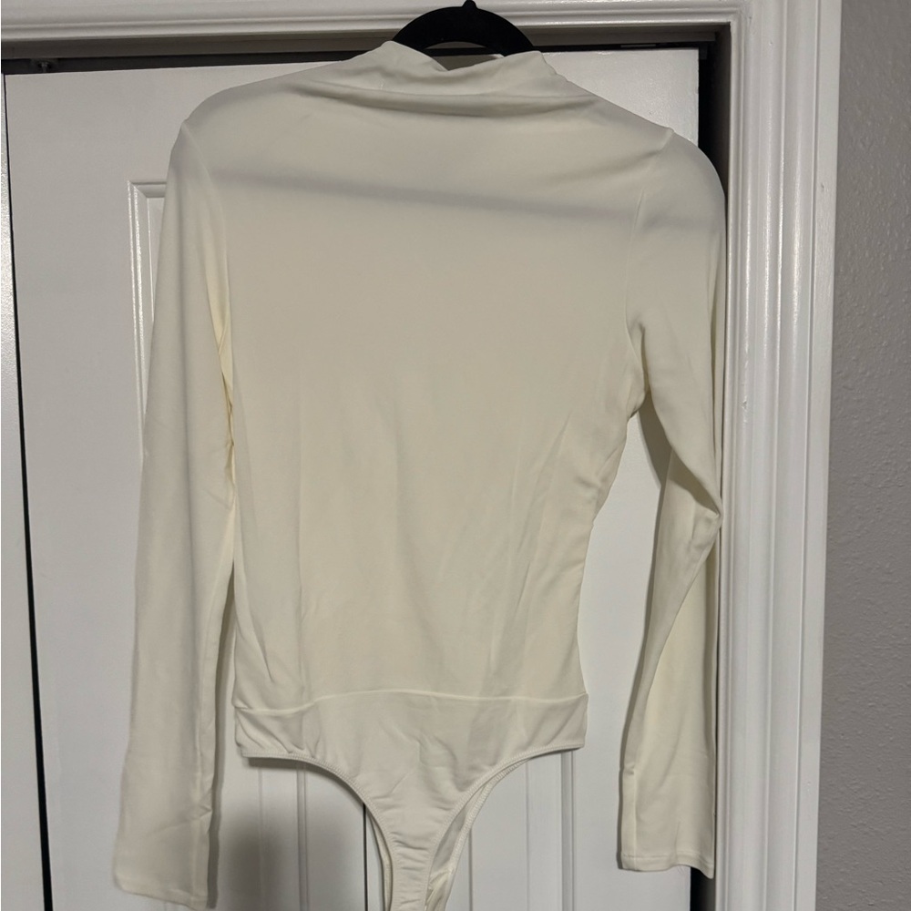 Enza Costa Wrap Long Sleeve Bodysuit - Picture 6 of 7